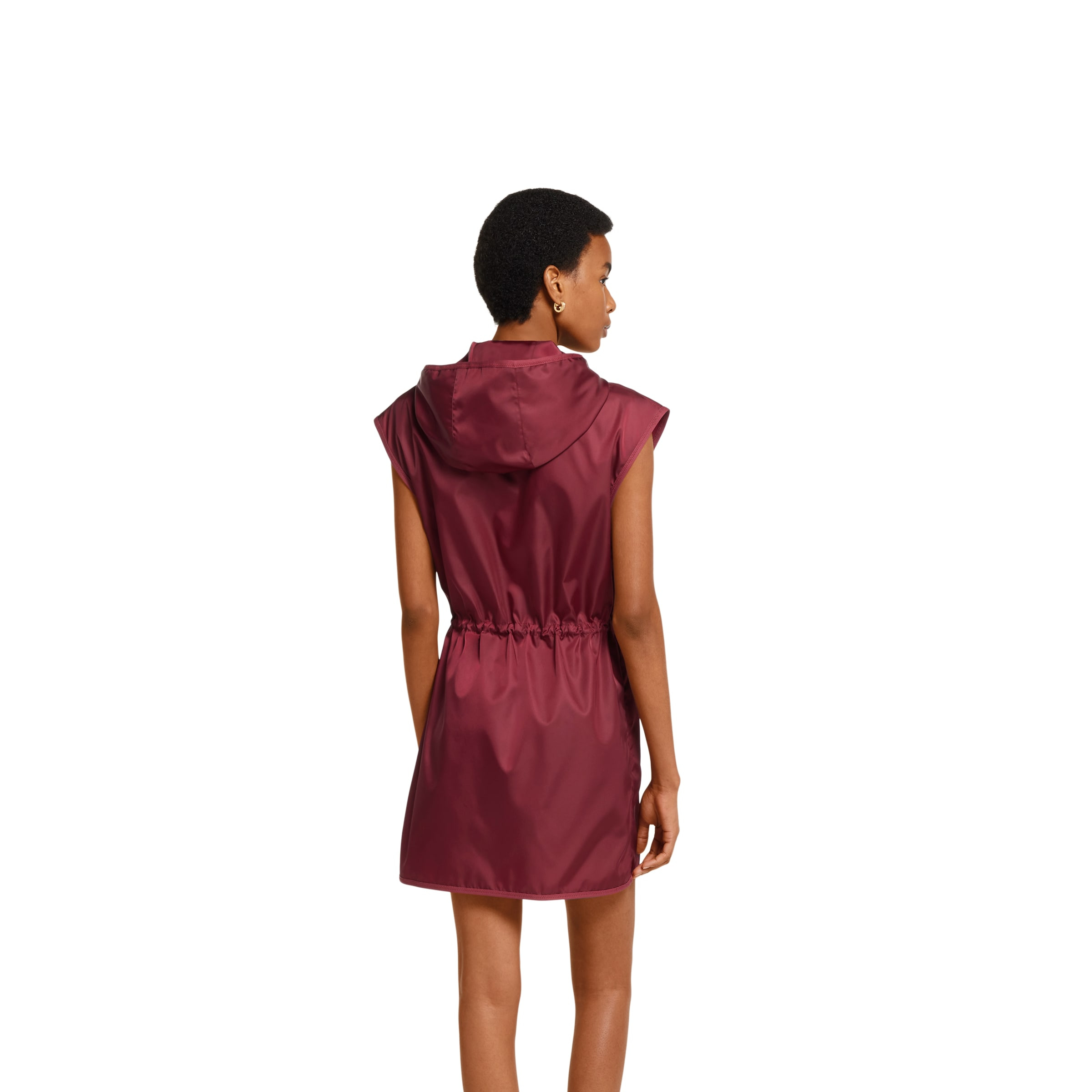 Fine nylon dress with logo - 4