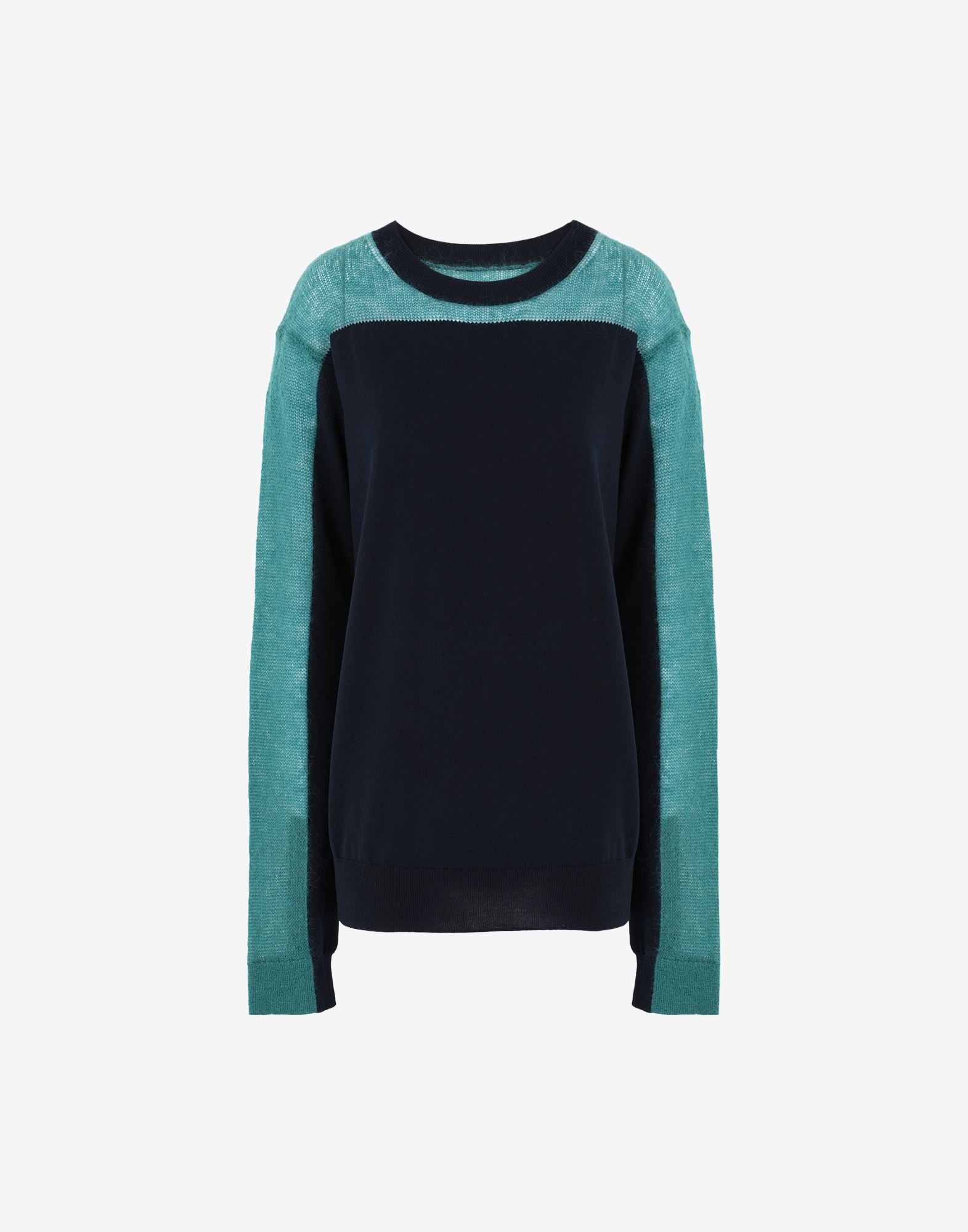 Spliced knit sweater - 1