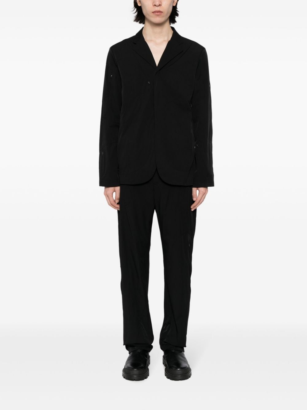 zip-detail notched-collar shirt jacket - 2