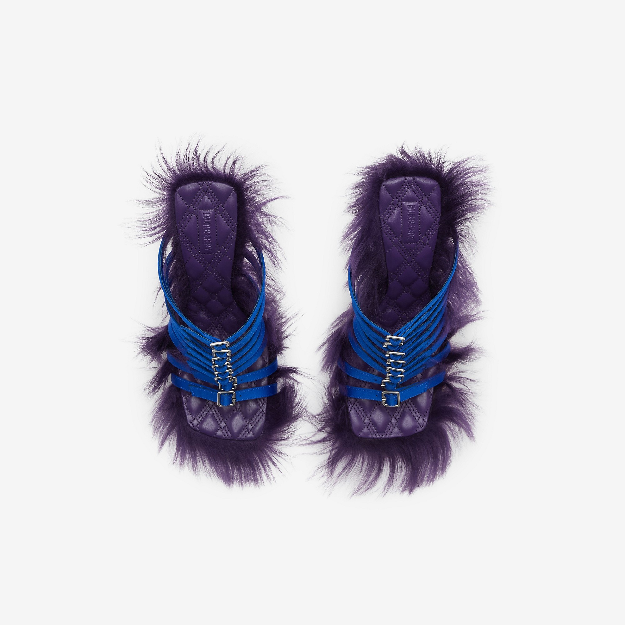Satin Step Fuzz Sandals - 4