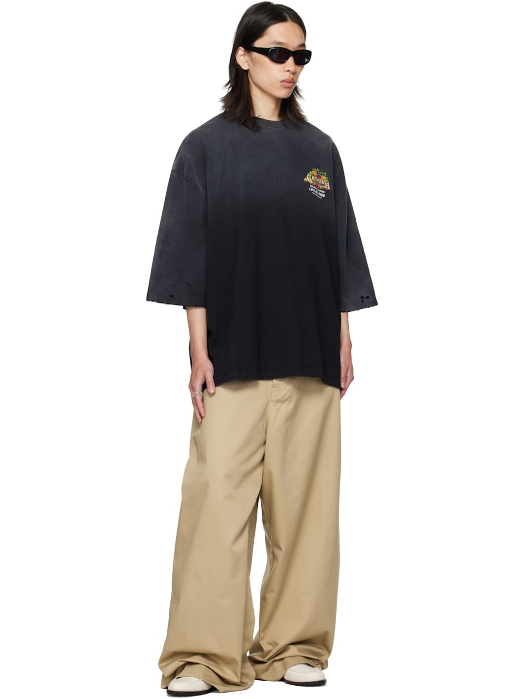 Black 'Fresh Produce' T-shirt - 4