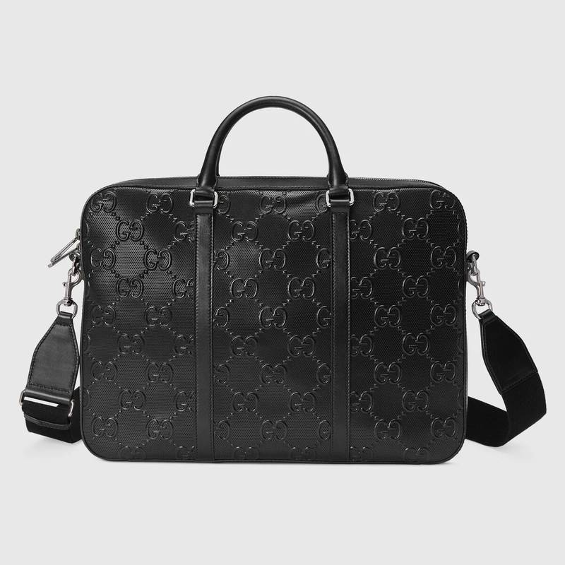 GG embossed briefcase 1