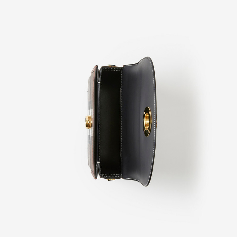 Check and Leather Medium Elizabeth Bag 4