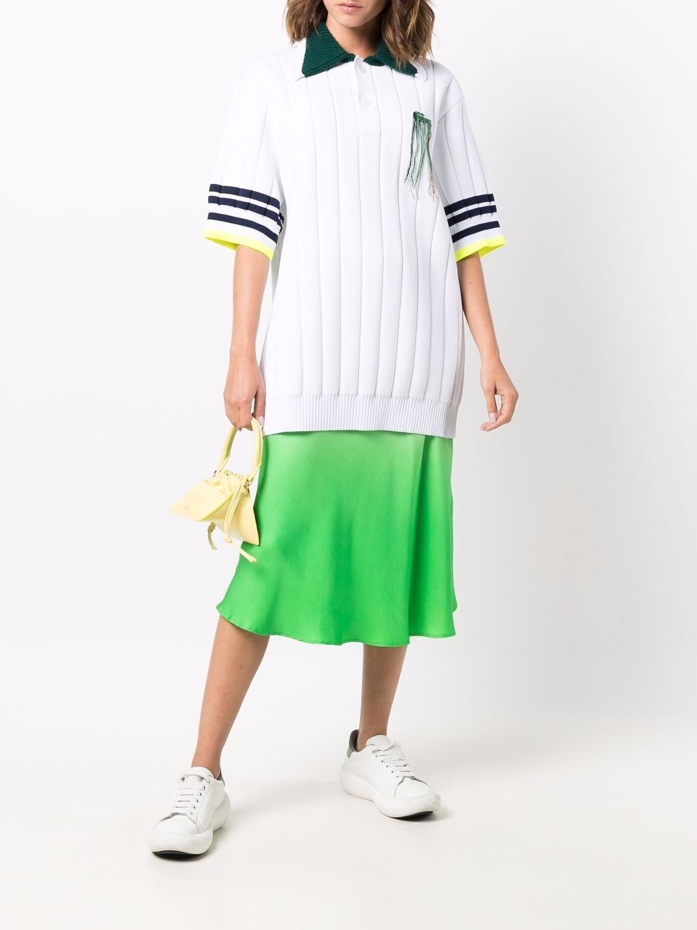 oversized knitted polo shirt - 3