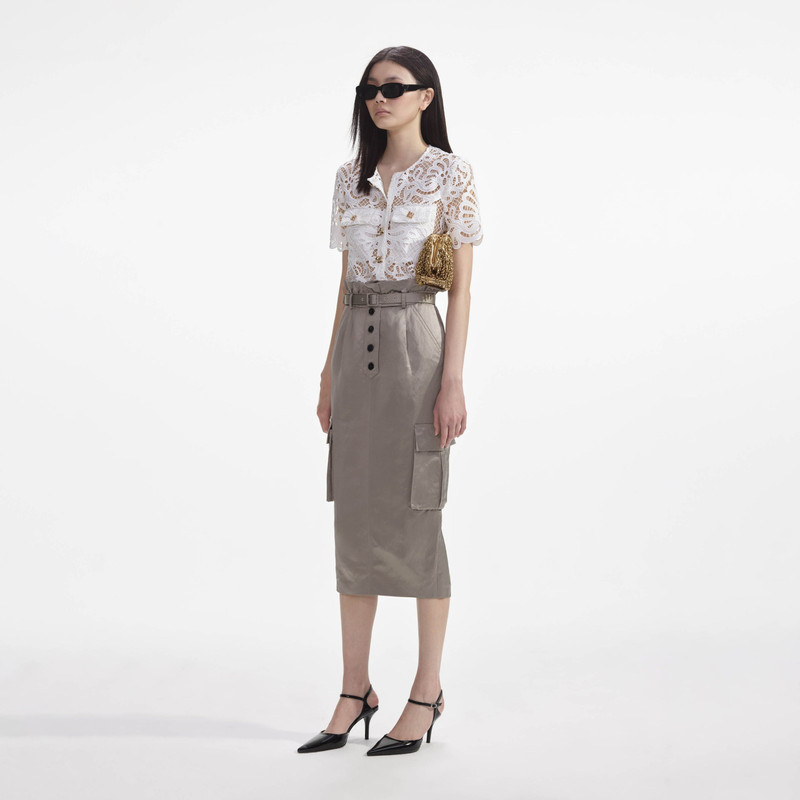 White Guipure Lace Top 2