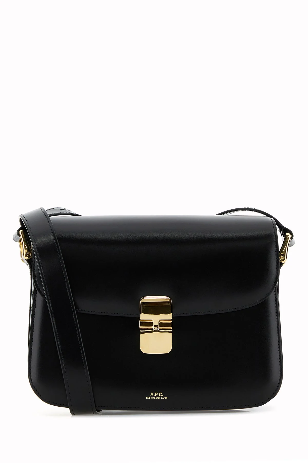 Black leather Grace crossbody bag - 1