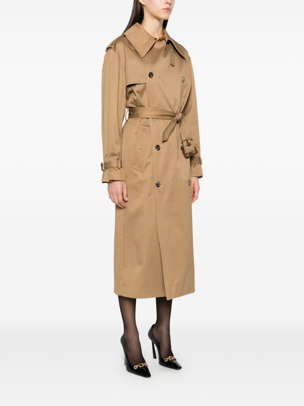 cotton trench coat - 3