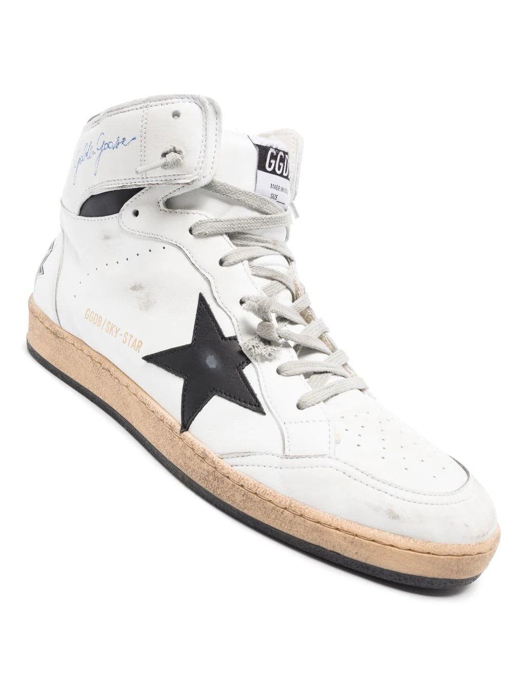 star-patch lace-up sneakers - 2