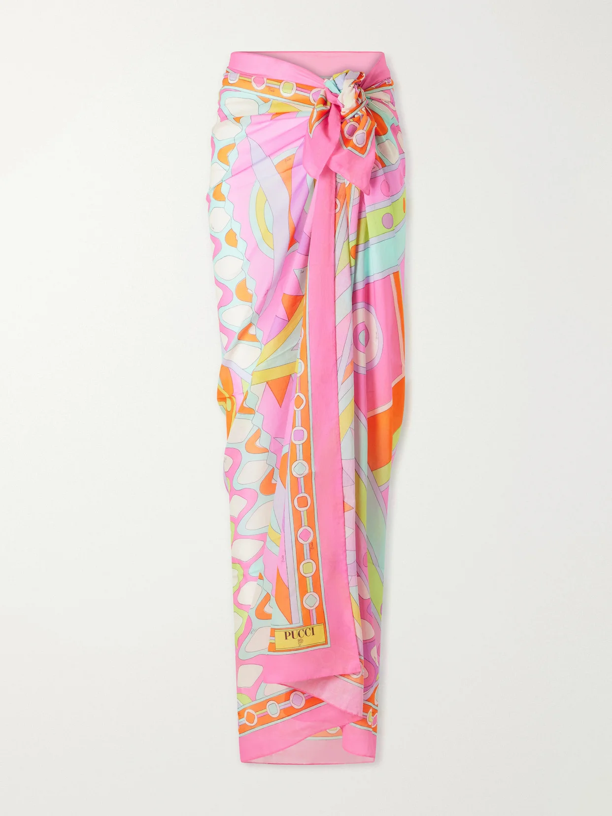 Printed Cotton-voile Pareo - 1