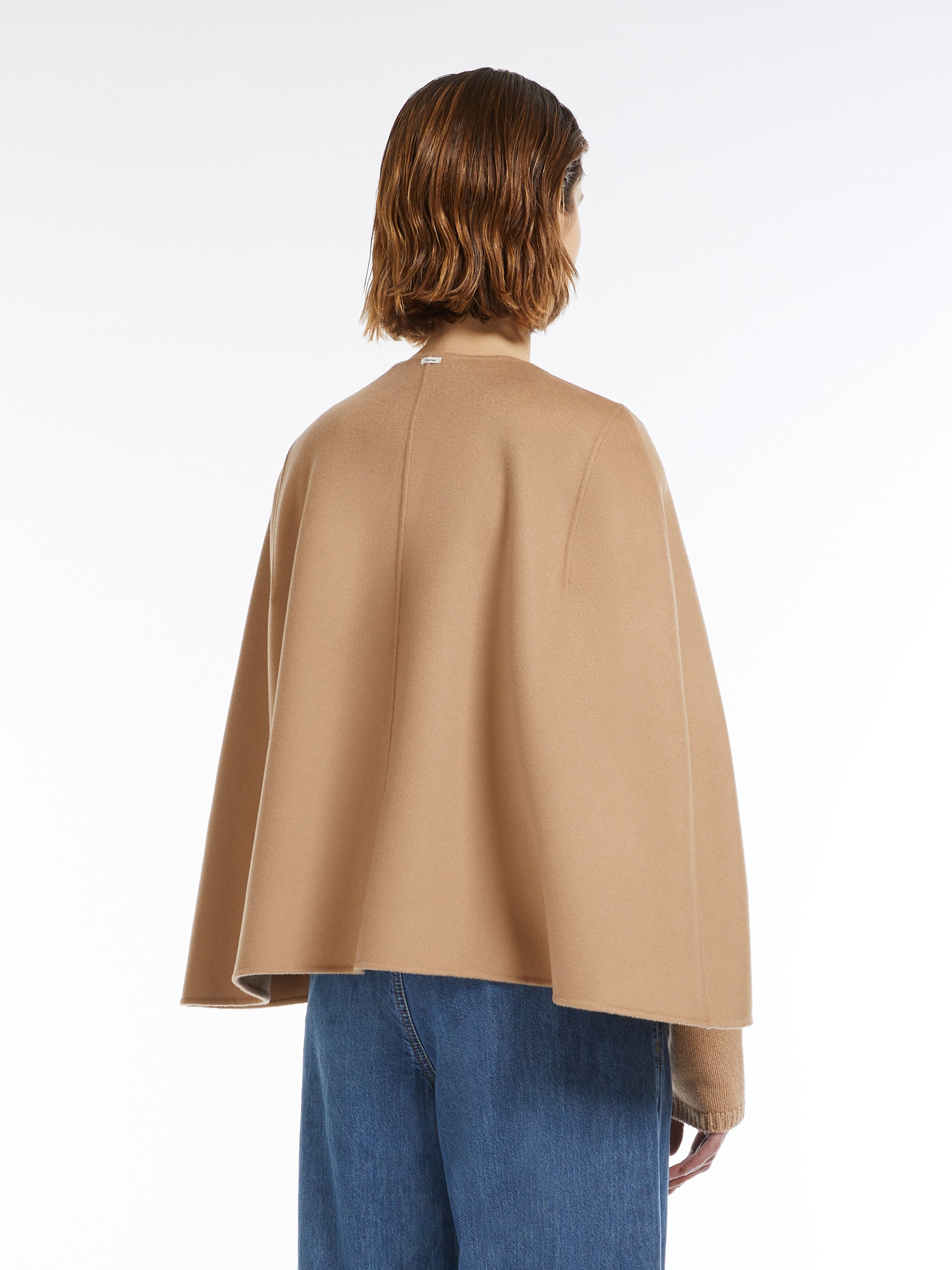 HELENE Wool broadcloth cape - 4