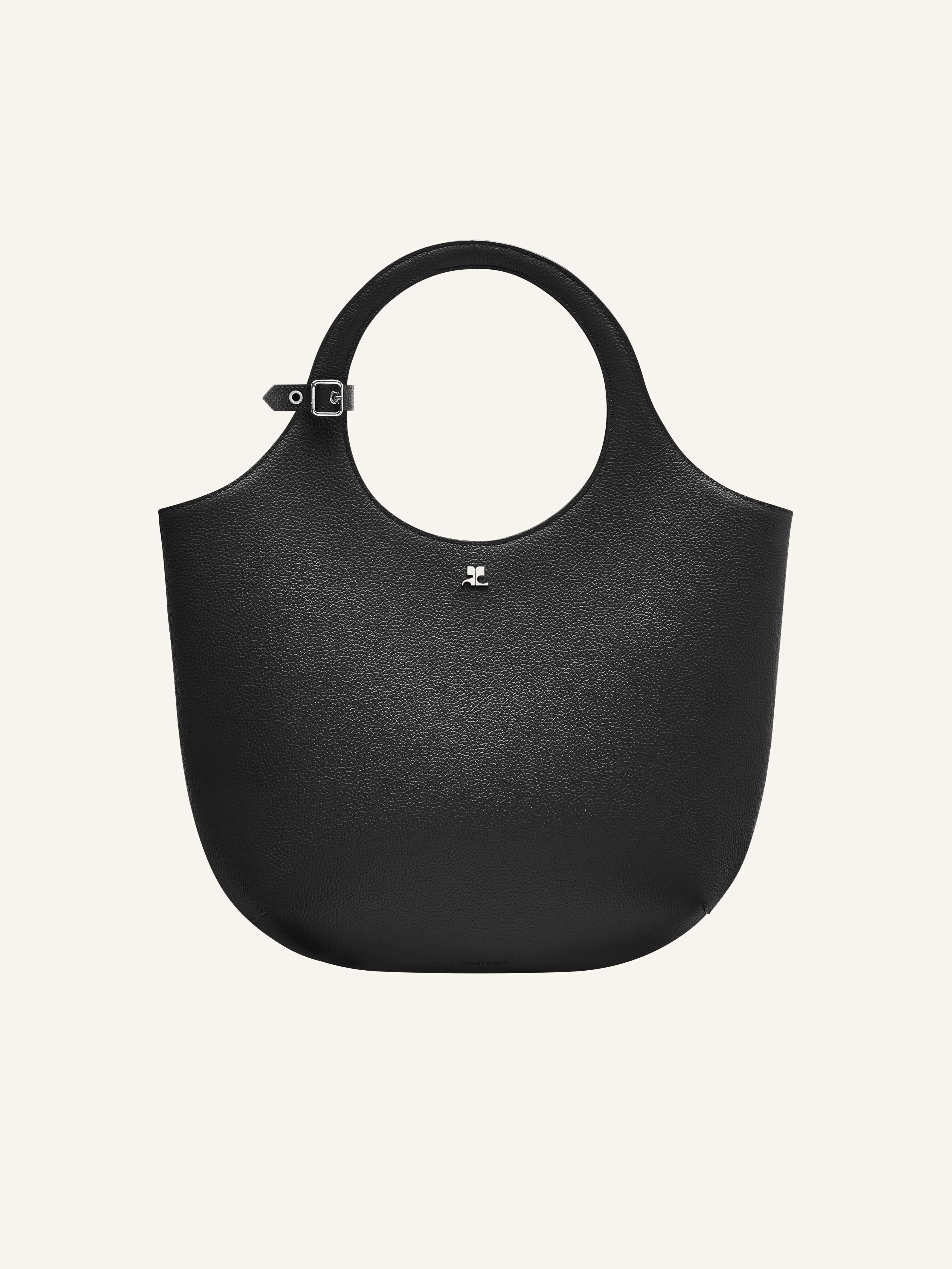 MEDIUM HOLY GRAINED LEATHER BAG - 1