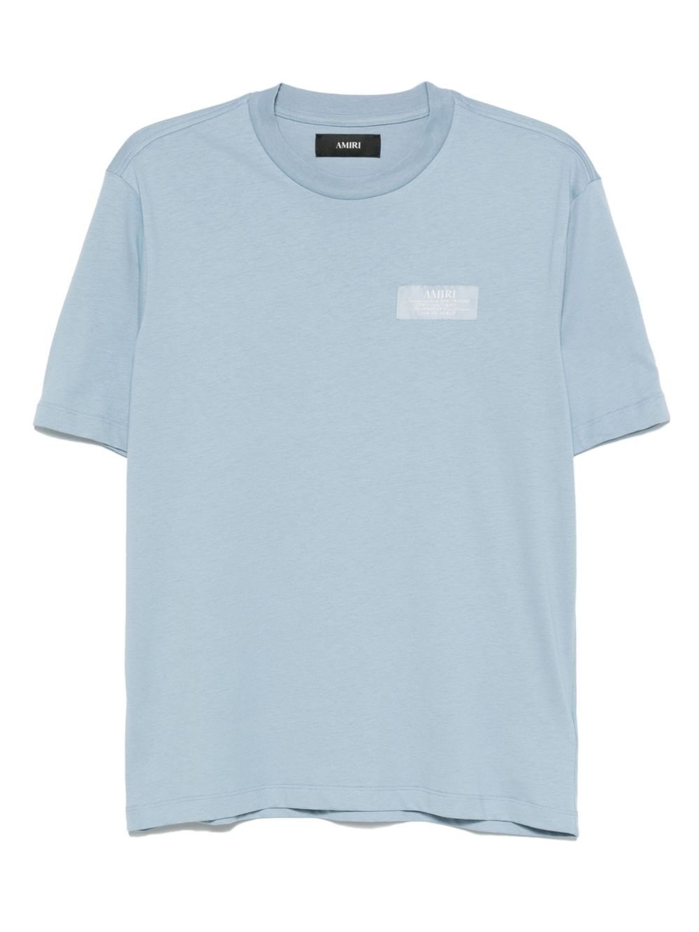 logo-tag cotton t-shirt - 1
