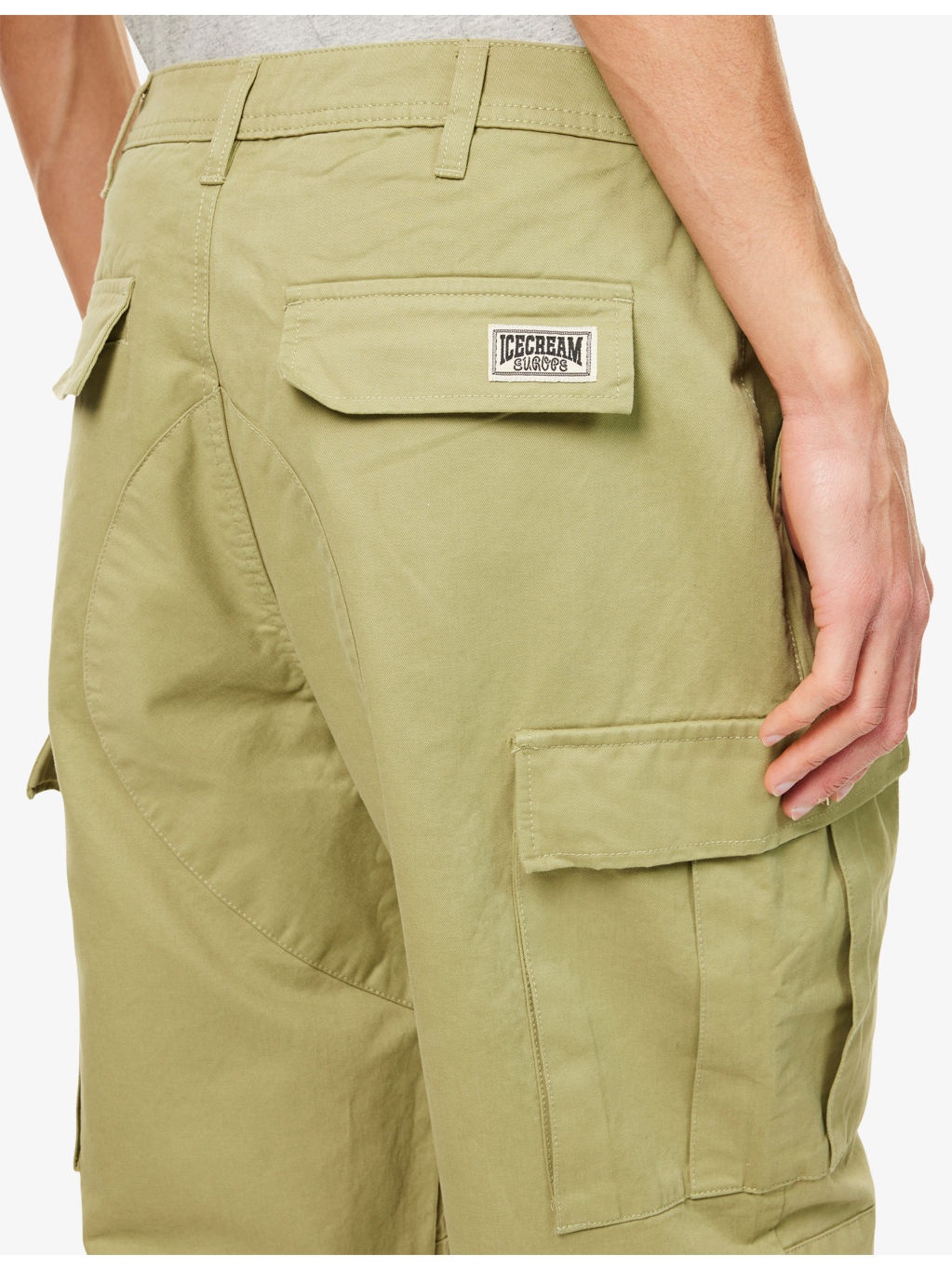 Running Dog Multi-Pockets Cotton Trousers - 5