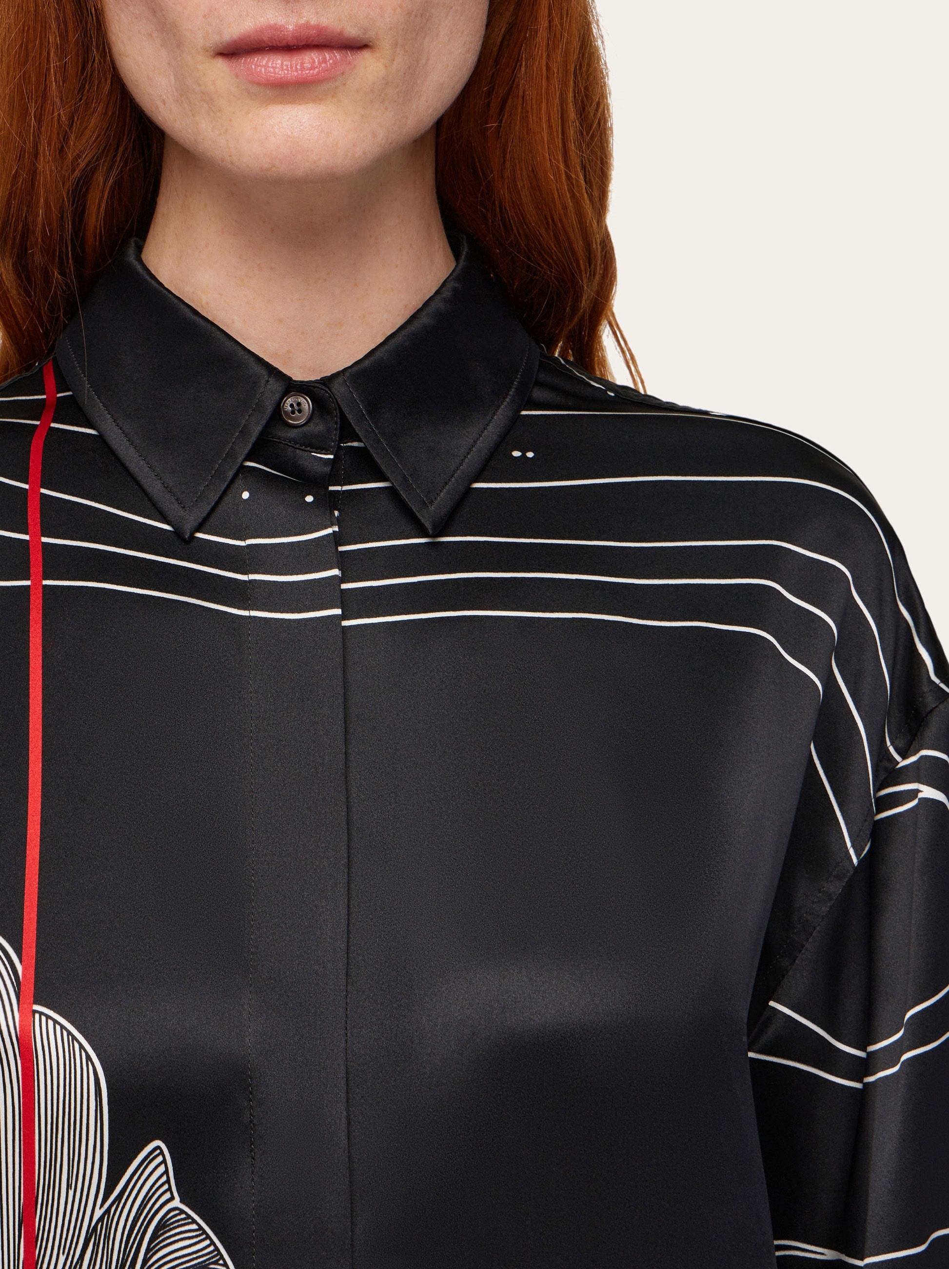 Printed silk shirt - 5