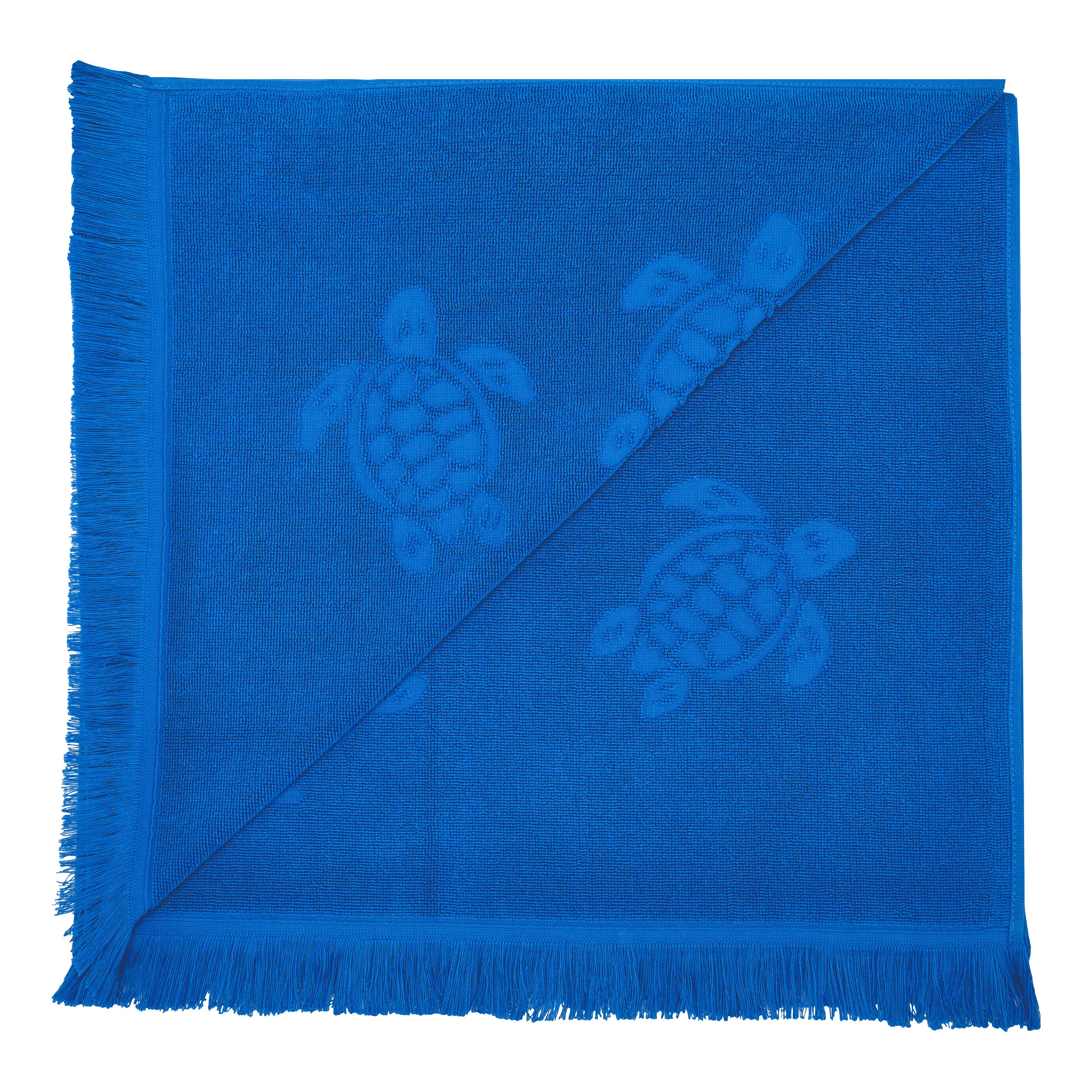 Beach Fouta in Organic Cotton Turtles Jacquard - 2