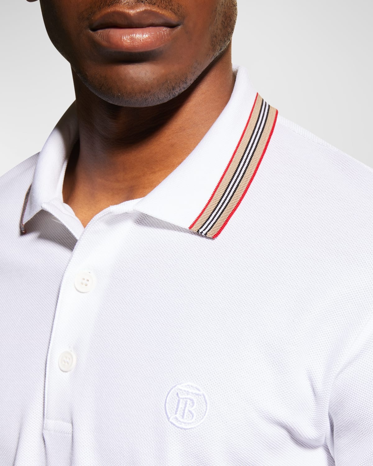 Men's Pierson Check Trim Polo Shirt - 6