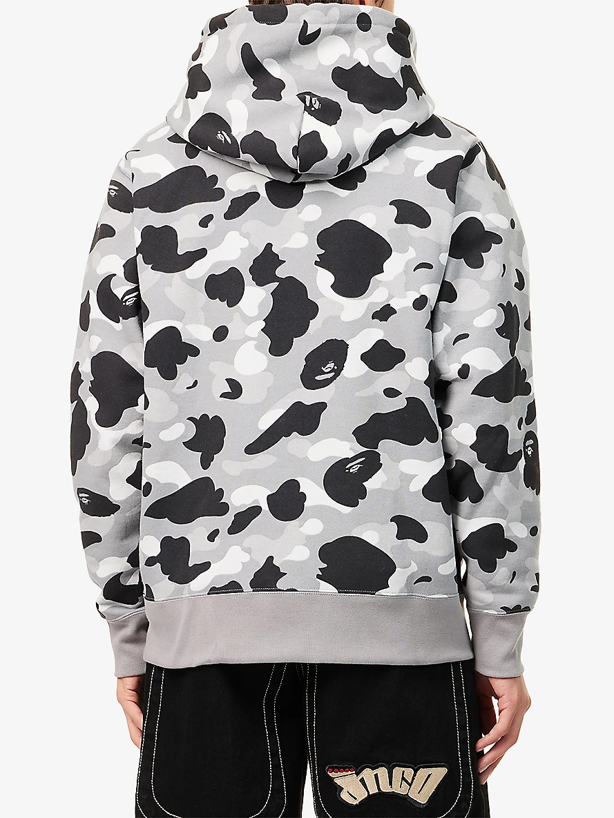 Camouflage Logo-Print Cotton Hoody - 4