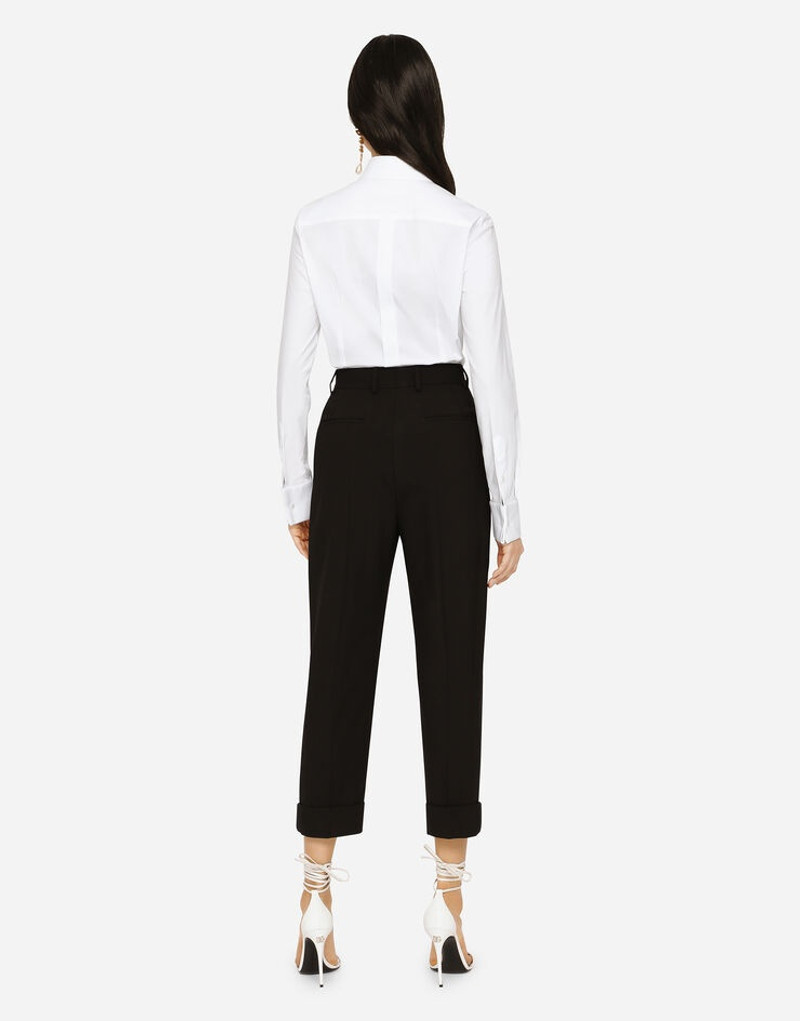 Woolen pants with turn-ups 3