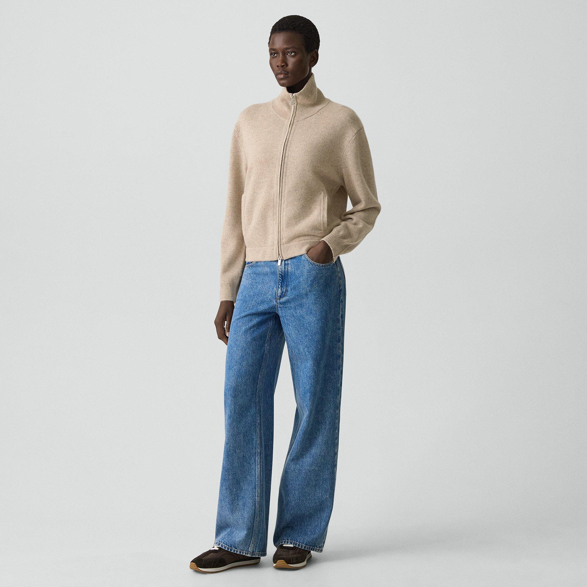 Zip Jacket in Cashmere - 6