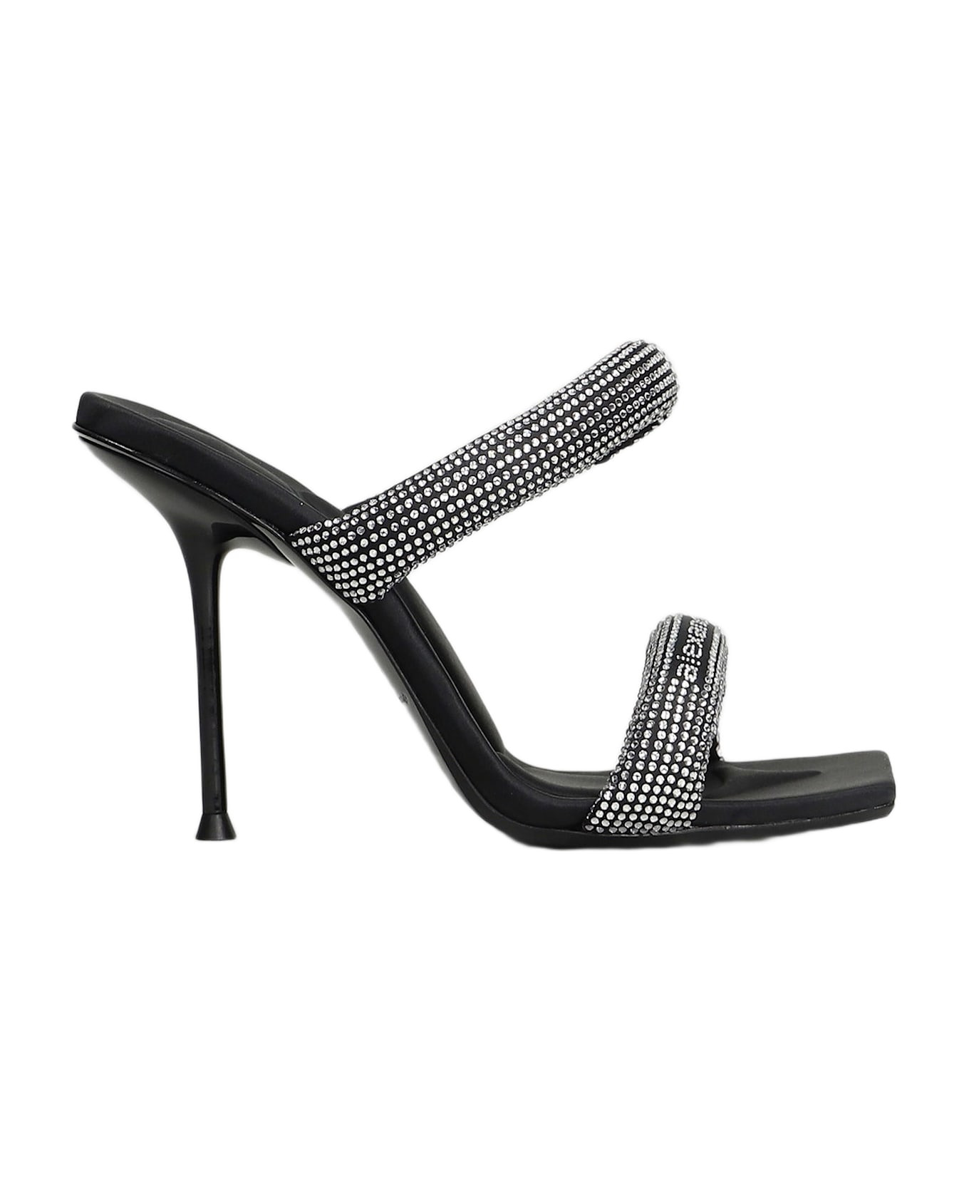 Julie Tubular Sandals In Black Nylon - 1