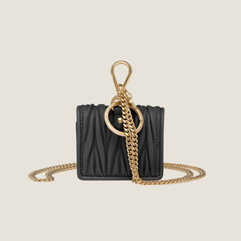 Miu Miu Matelassé nappa leather AirPods Pro case outlook
