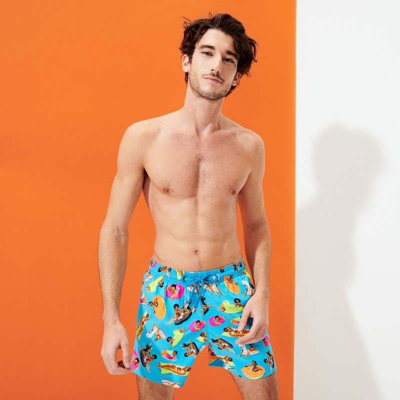 Vilebrequin Men Stretch Short Swim Trunks - Vilebrequin x Derrick Adams outlook