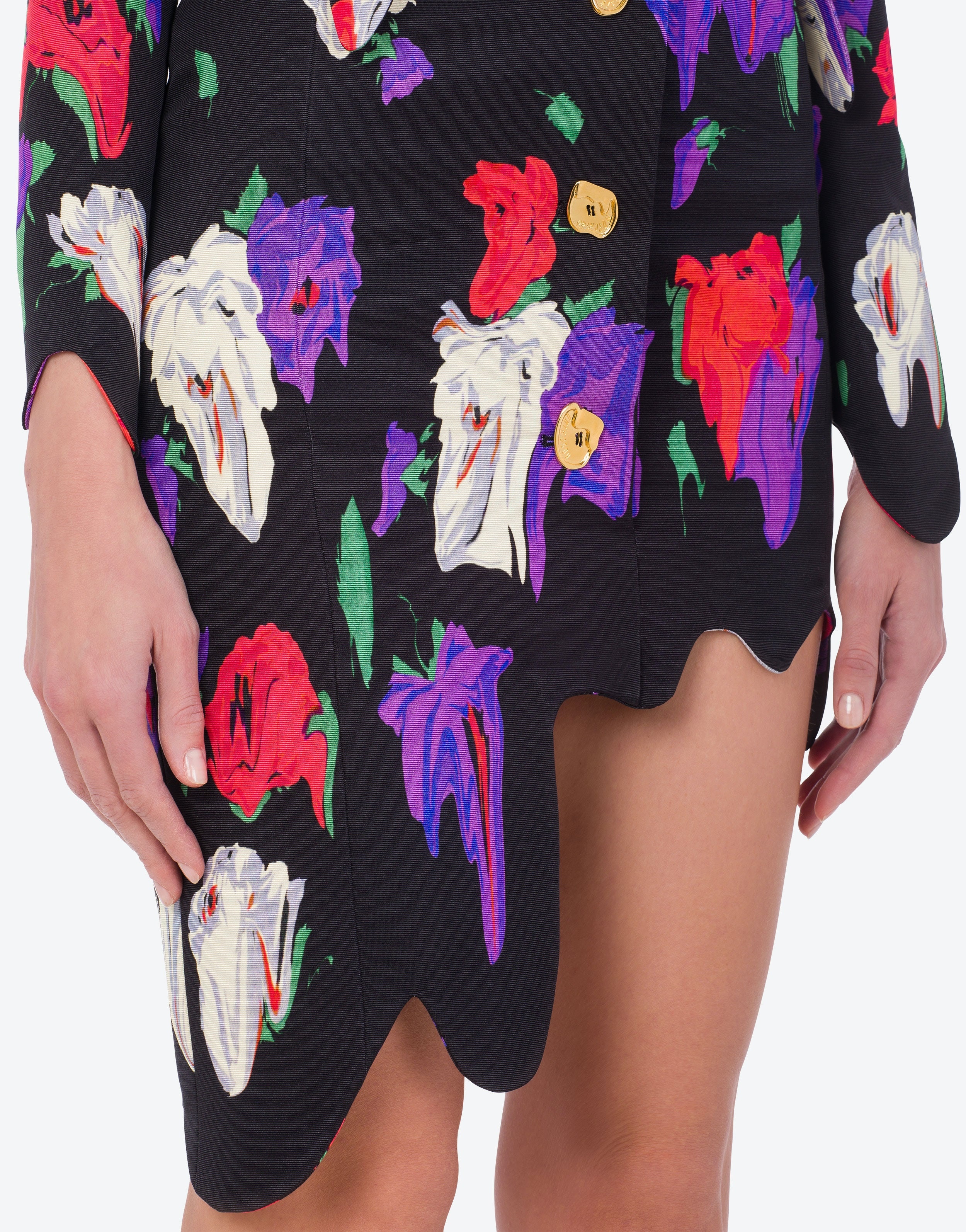 ALLOVER MORPHED FLOWERS OTTOMAN DRESS - 4