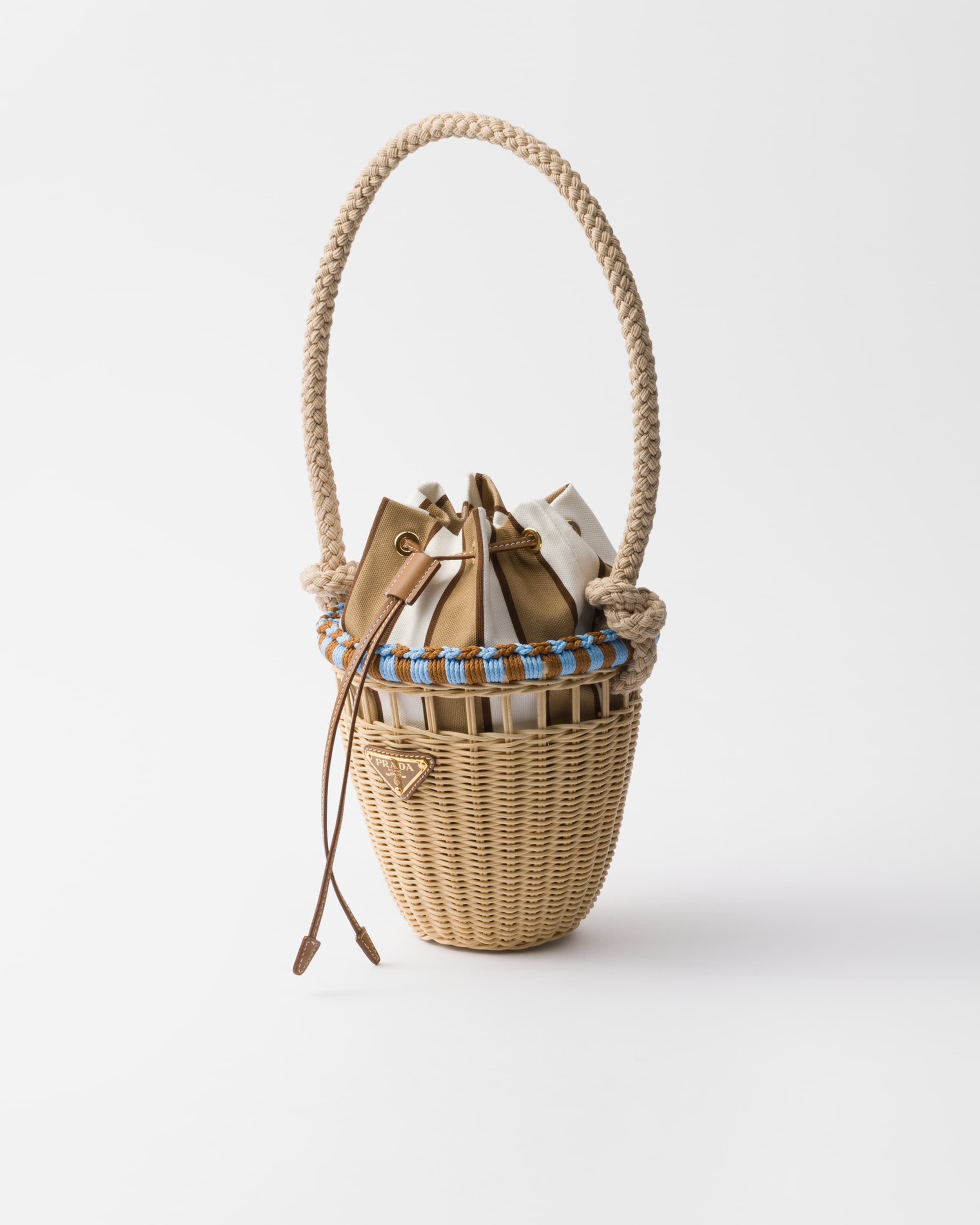 Wicker mini bucket bag - 2