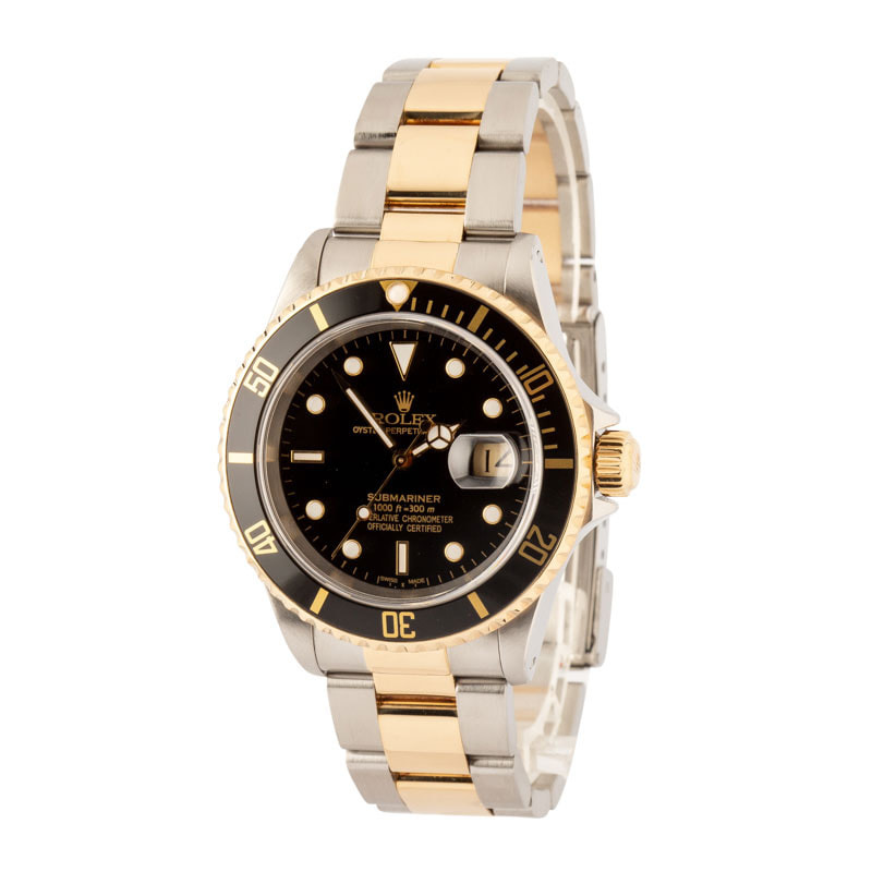 Pre-Owned Rolex Submariner Ref 16613 Black Dial - 2