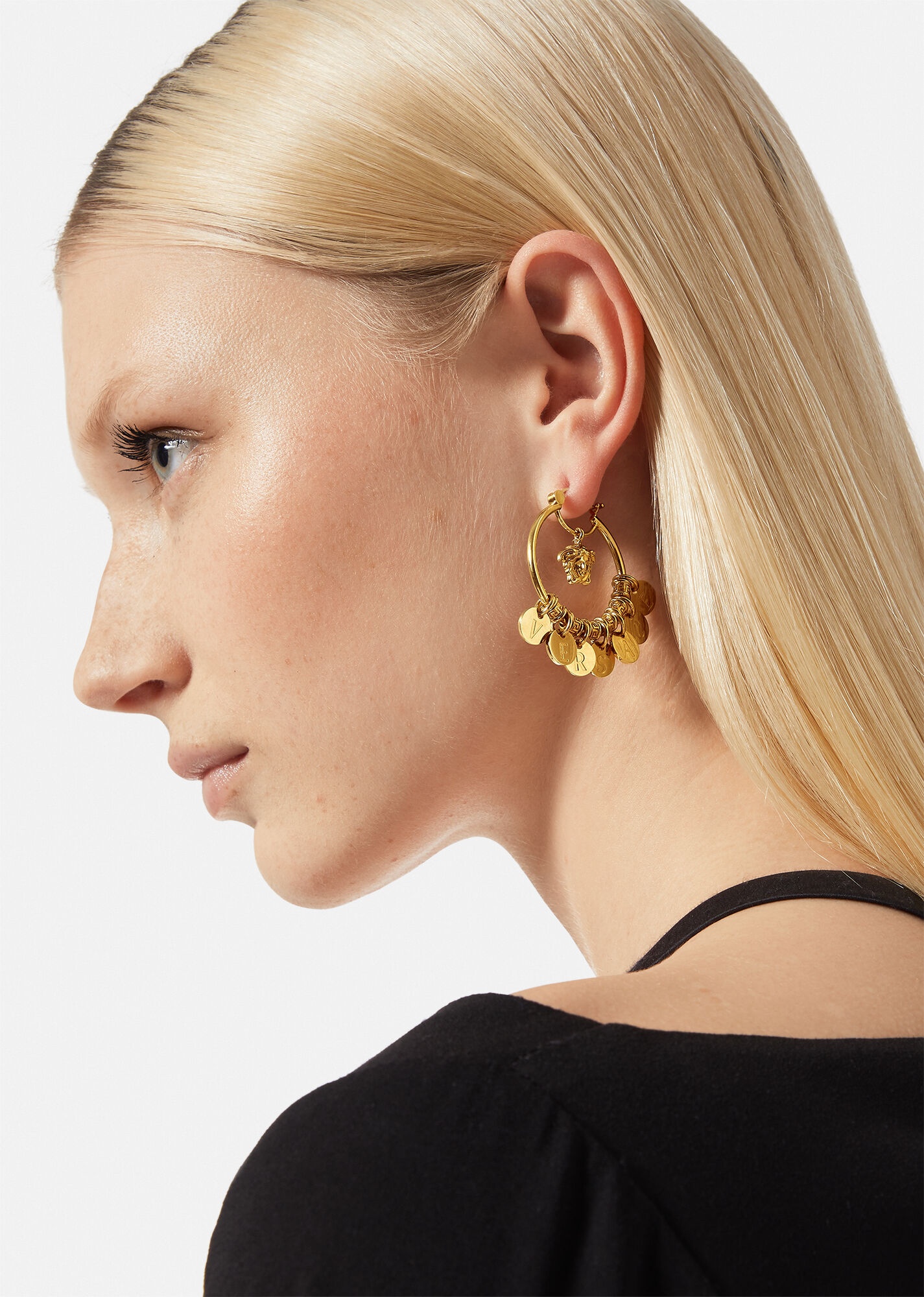 Logo Hoop Earrings - 3