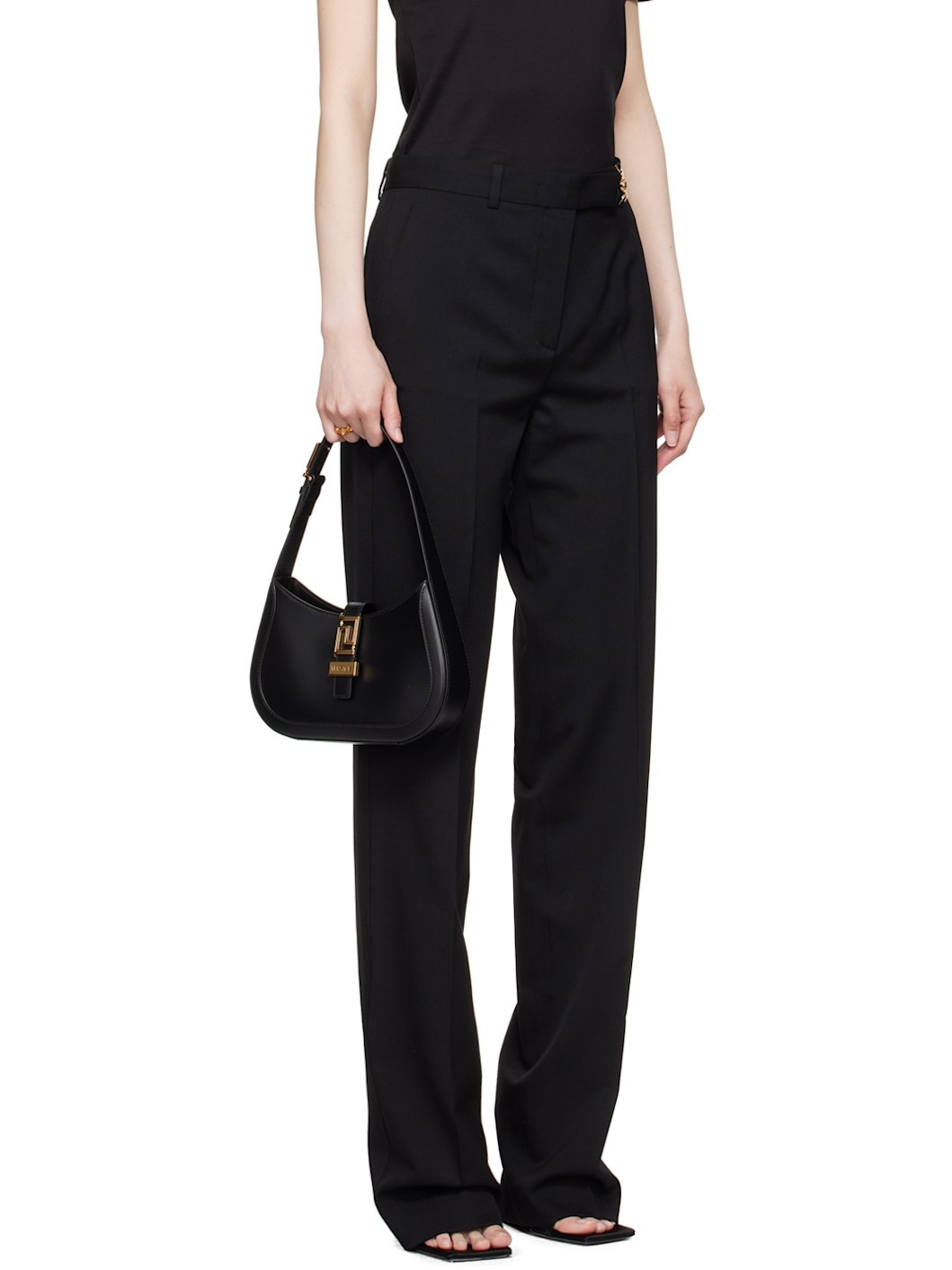 Black Hardware Trousers - 2