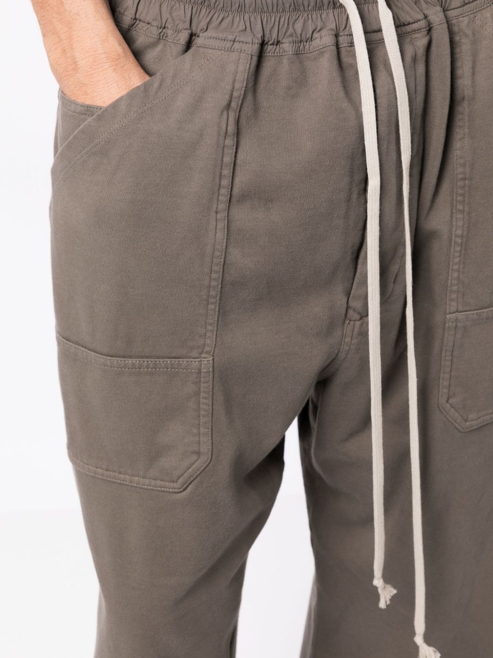 elasticated waist straight leg trousers - 5