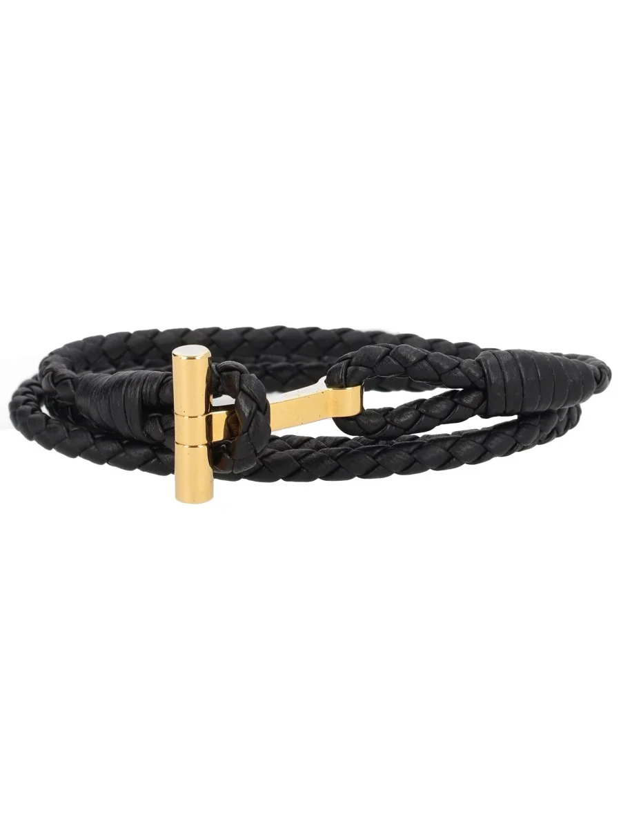 BRAIDED LEATHER BRACELET - 1