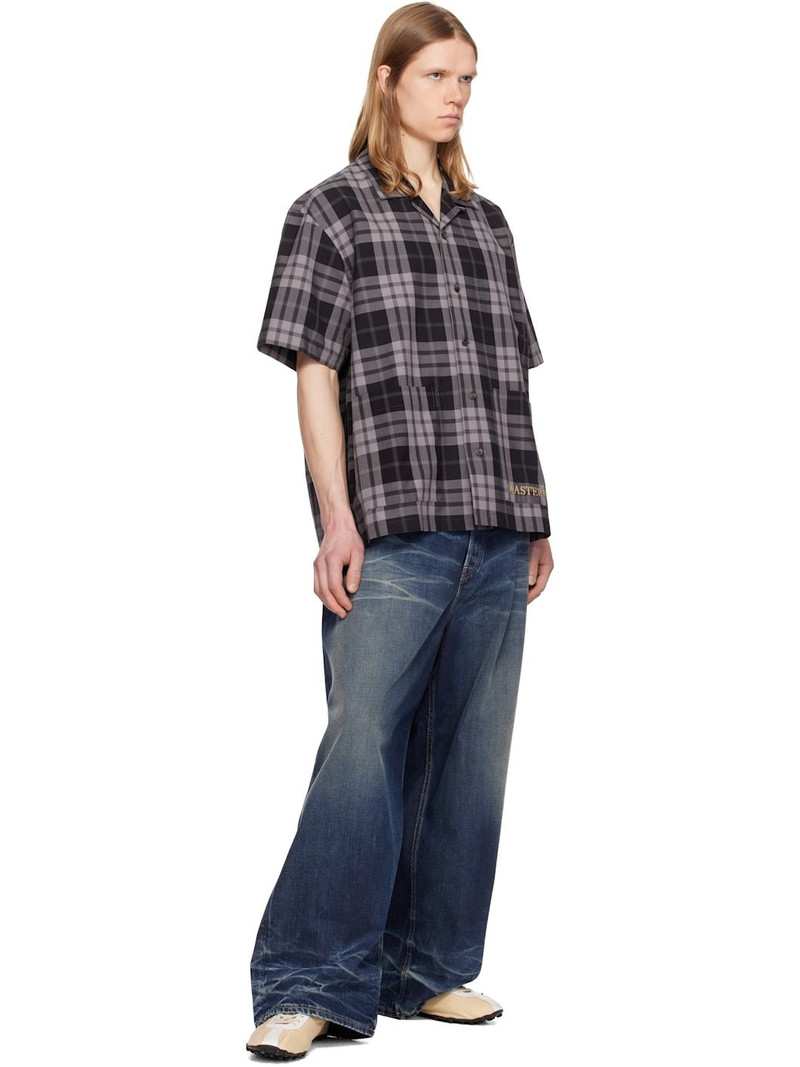 MASTERMIND WORLD Black Plaid Shirt outlook