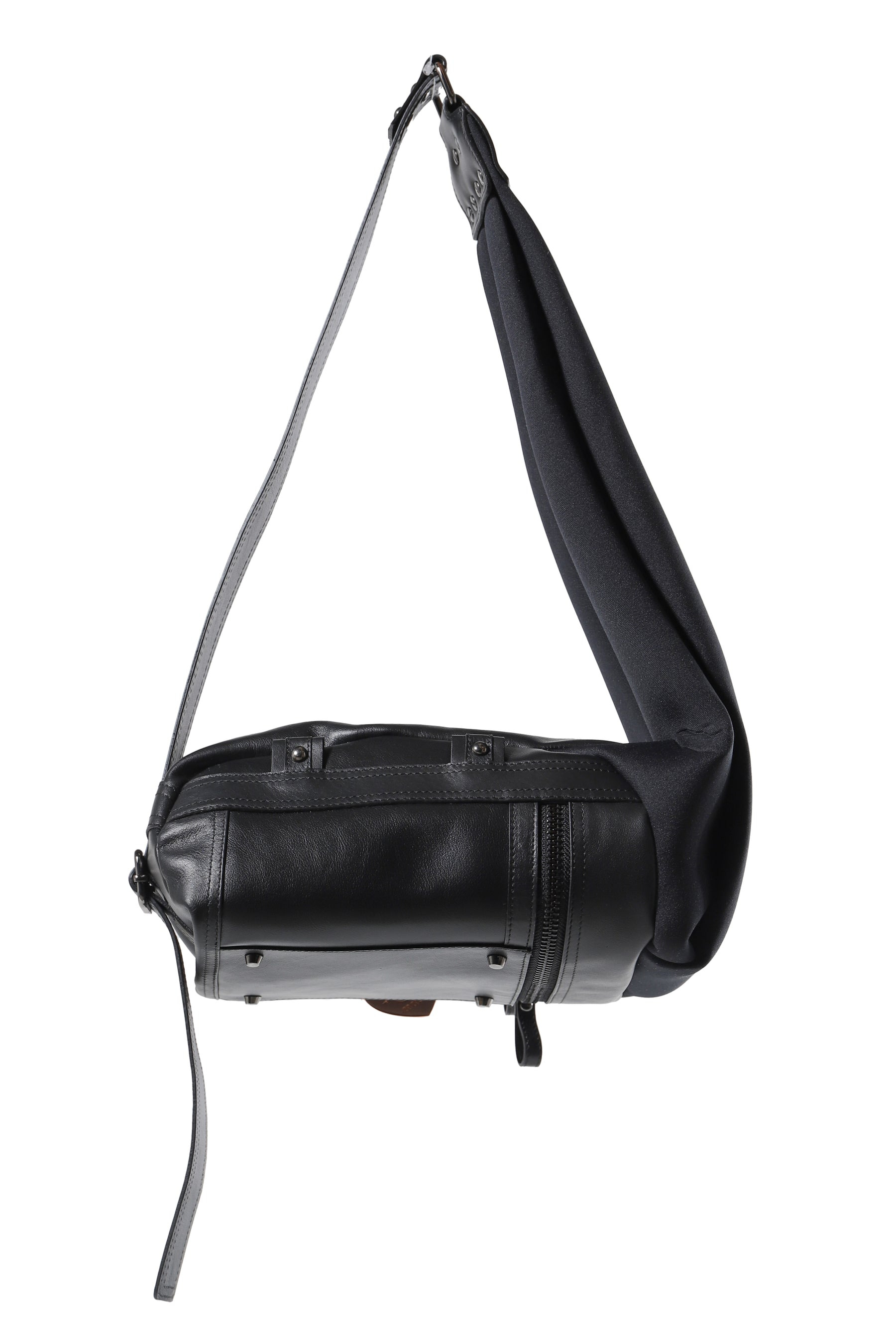 MINI NEOPRENE LEATHER BAG / BLK - 2