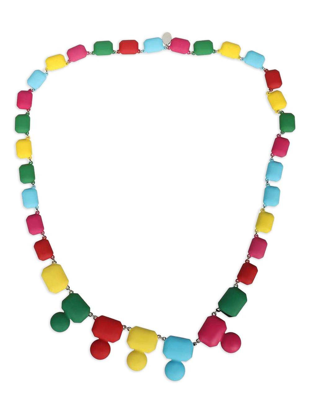 gemstone rectangle necklace - 2