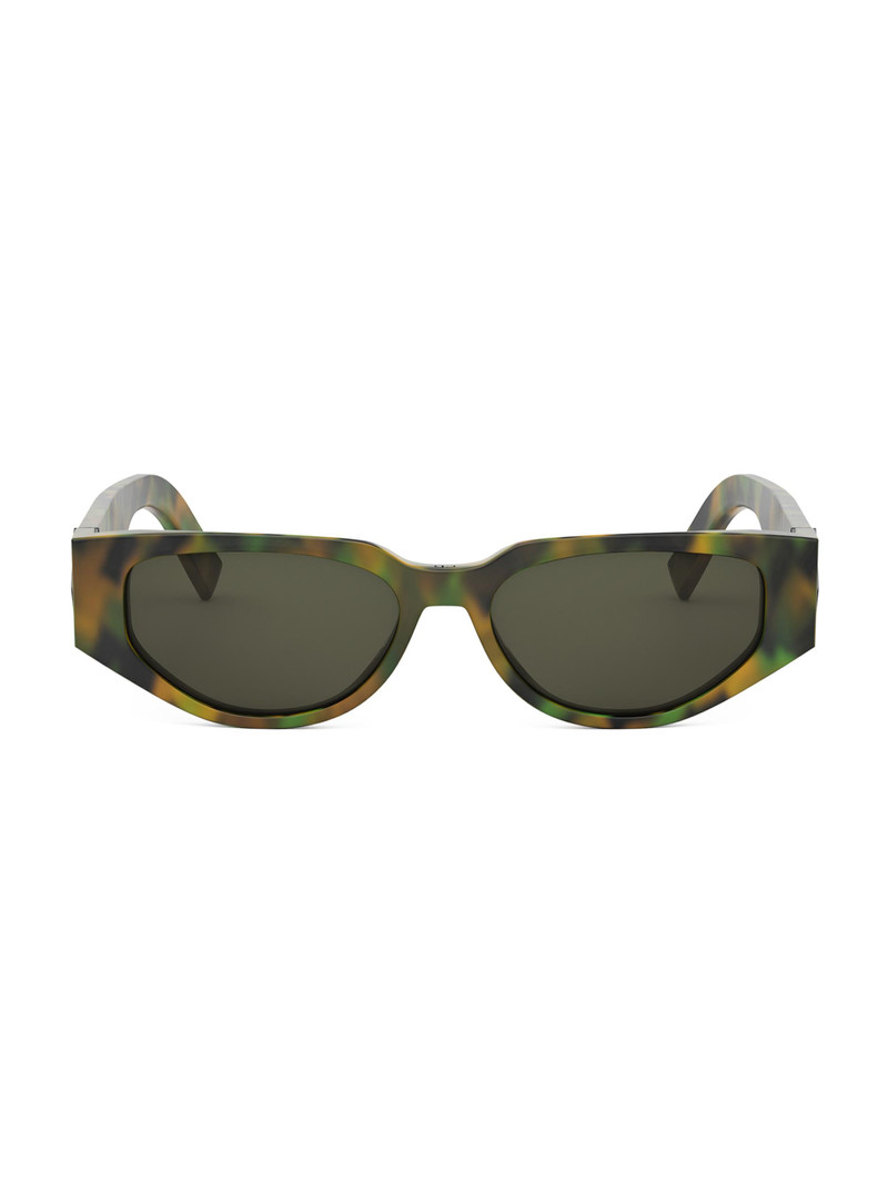 Men's CD Diamond S7I Geometric Sunglasses - Camo Havana Green 1