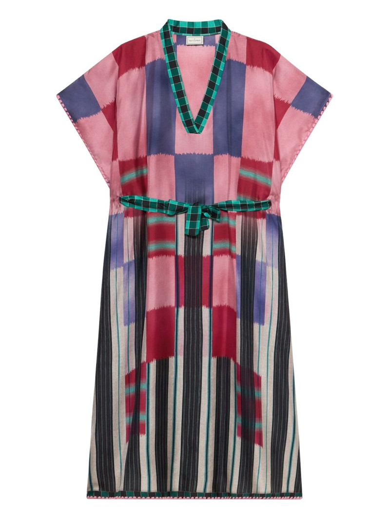 Aloe abstract-print belted maxi dress 4