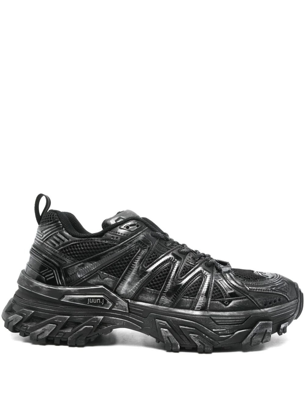 panelled sneakers - 1