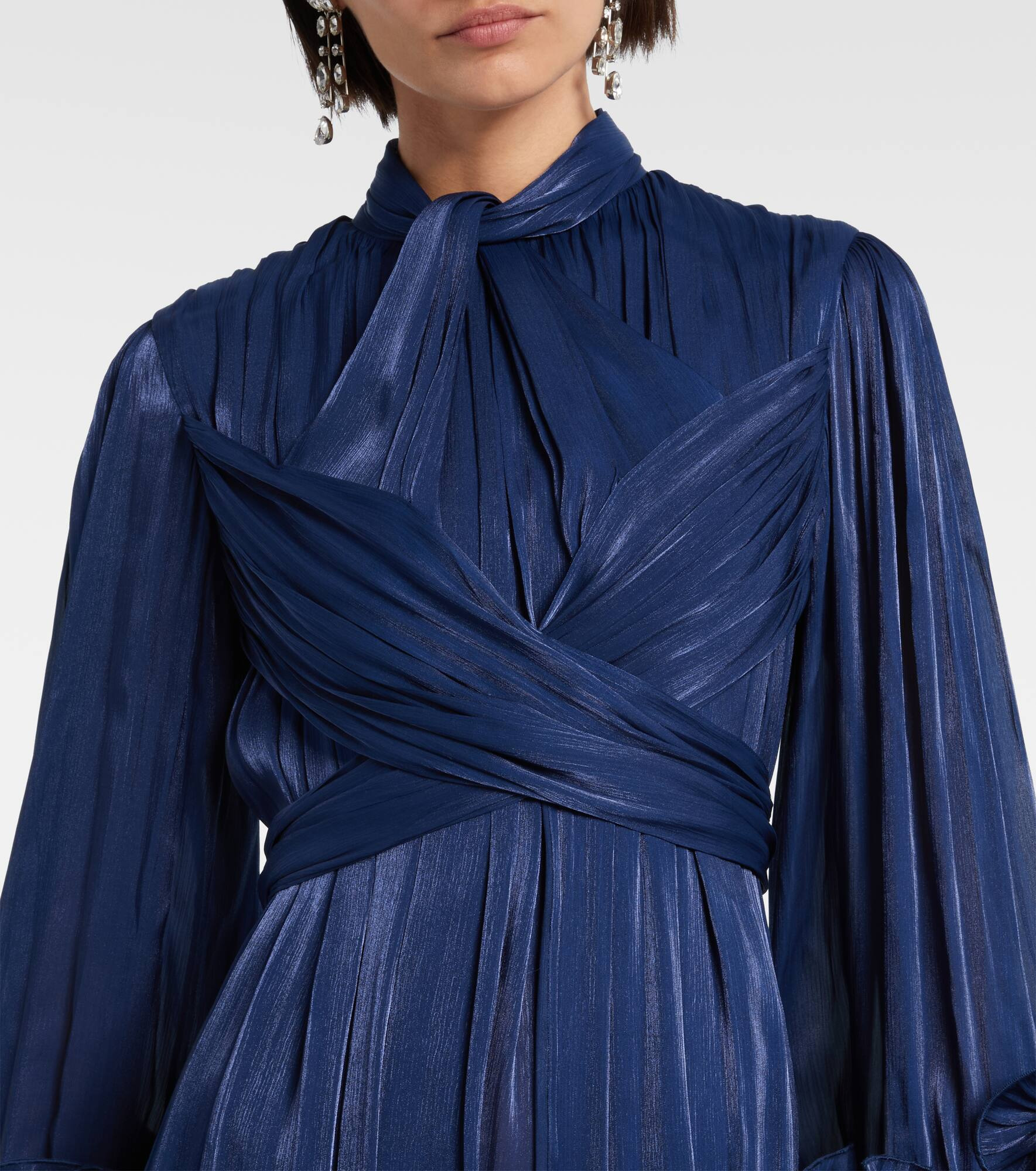 Draped ruffled gown - 4