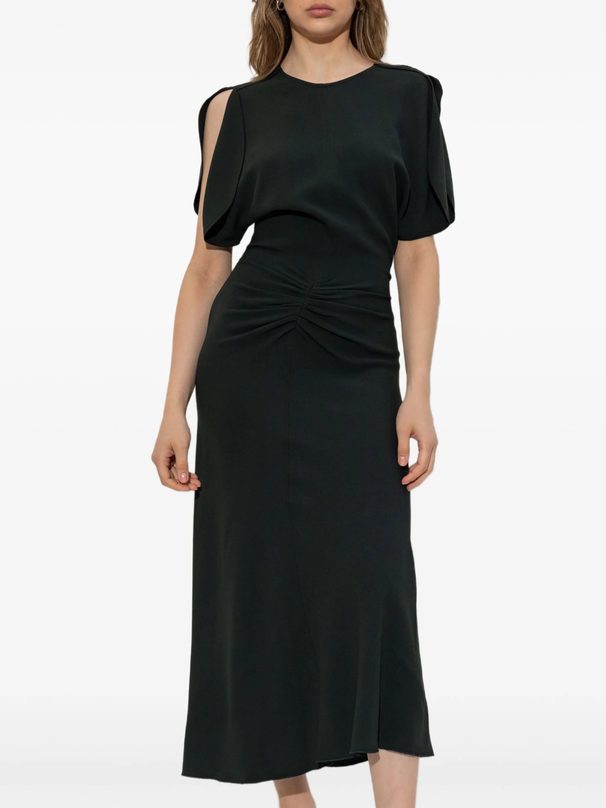 Puff-sleeved Dress - 4