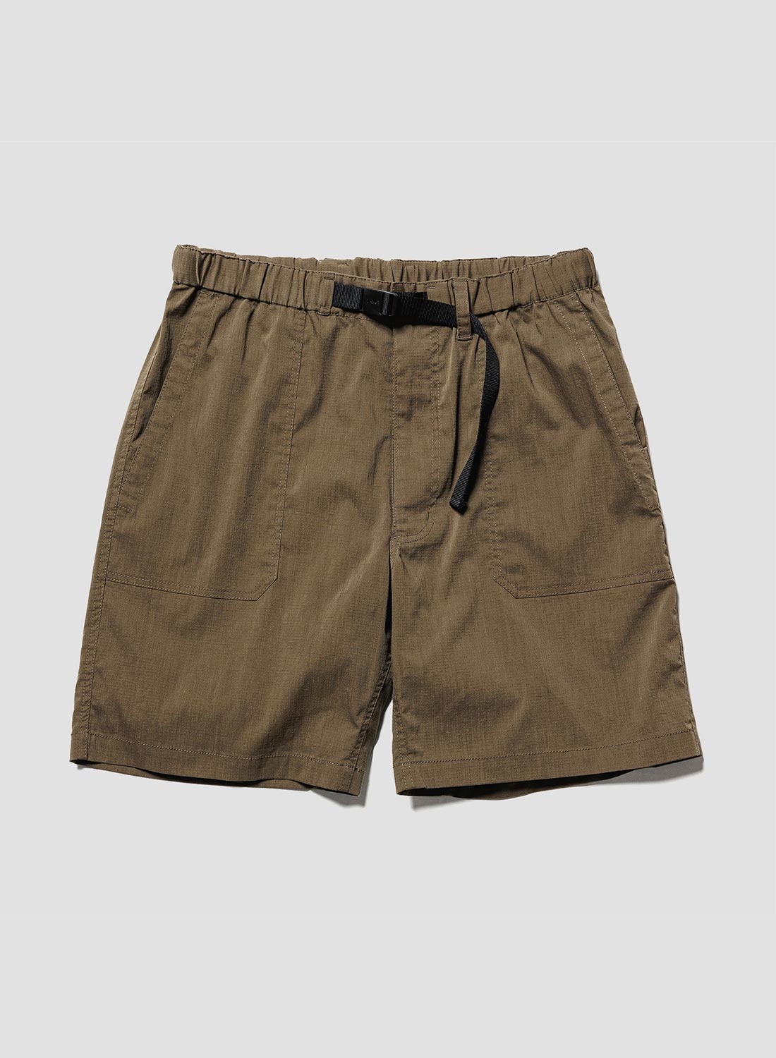 Nanga Takibi Ripstop Field Shorts in Army Green - 1