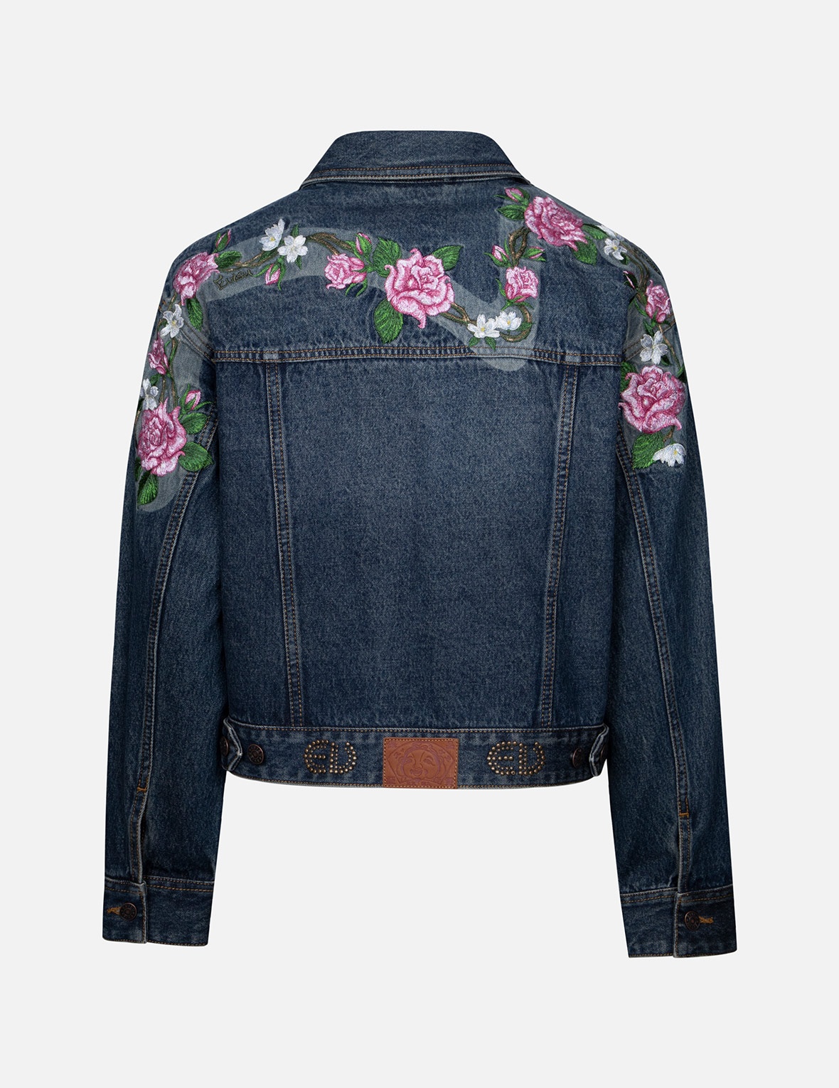 ROSES DAICOCK WITH STUDS LOGO LOOSE FIT DENIM JACKET - 2