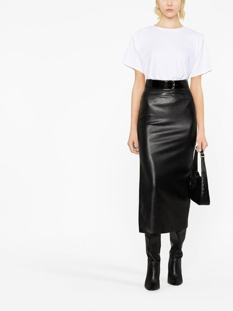 Isabel Marant Zelitos pleat-detail T-shirt outlook