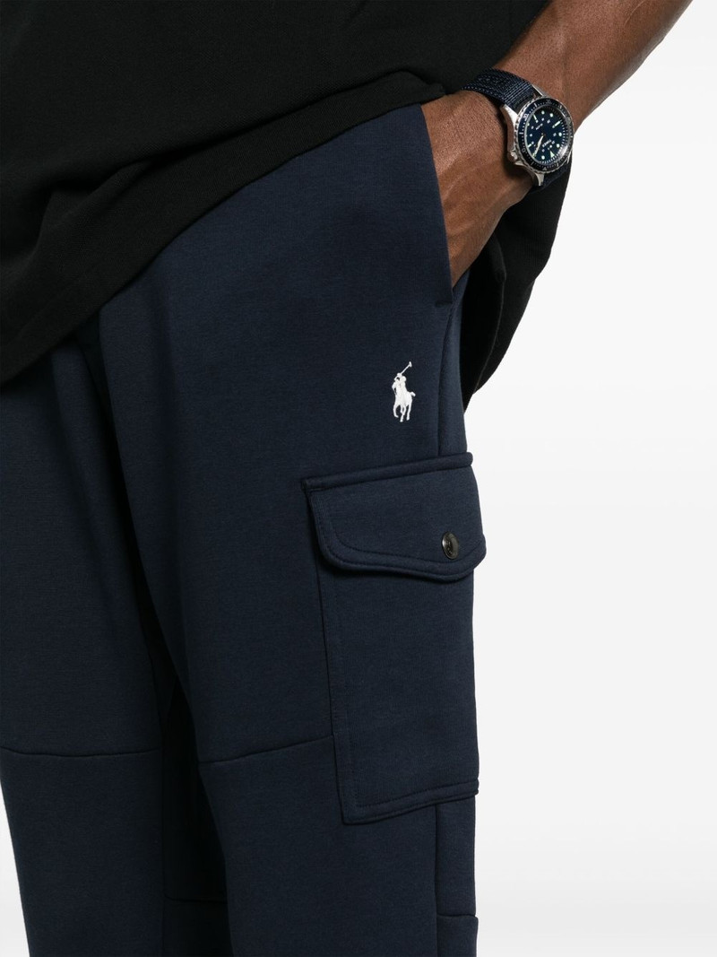 drawstring-waist slim-cut trousers 5