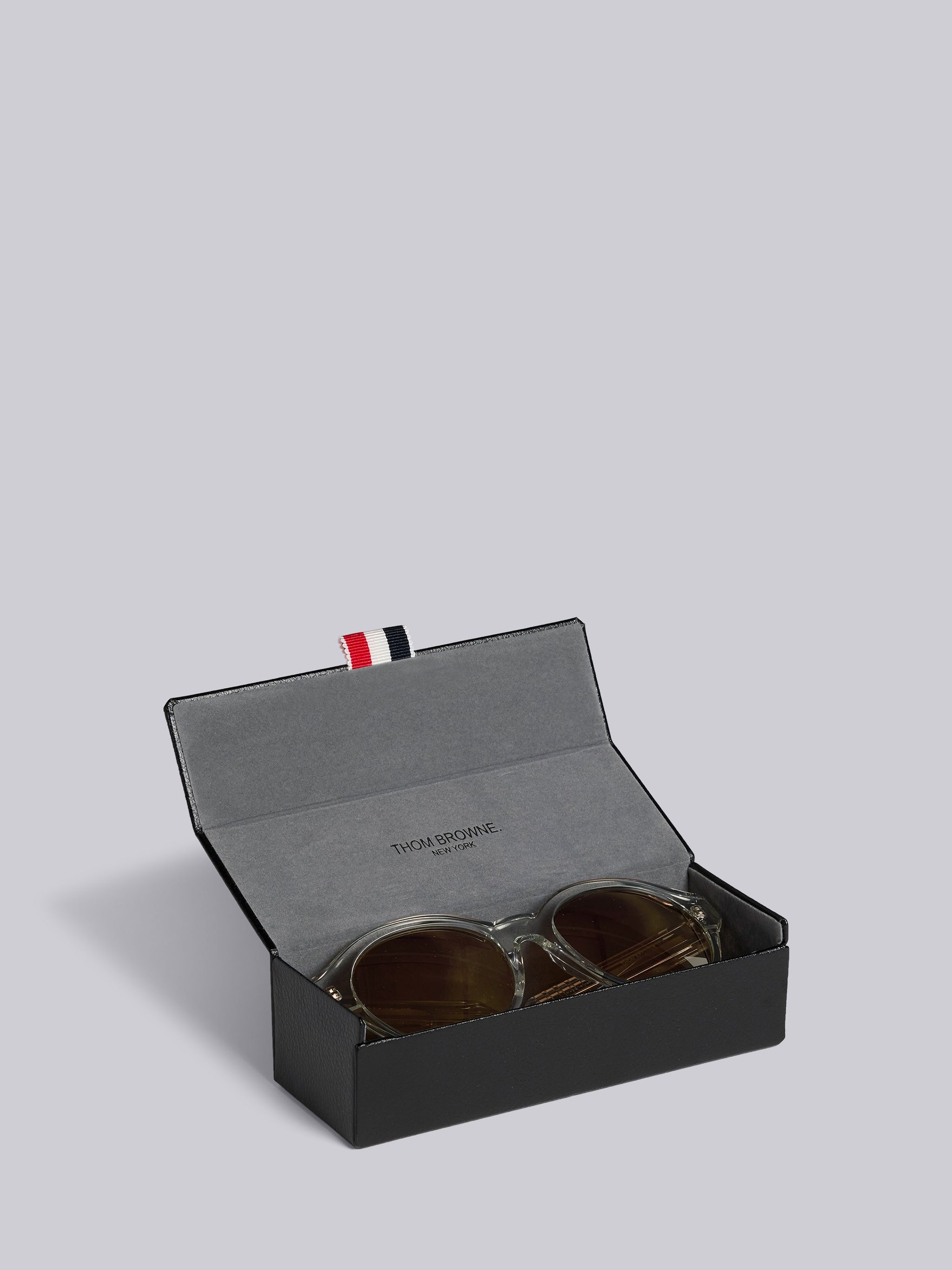 TB717 - Crystal And Gold Flash Brown Round Sunglasses - 5