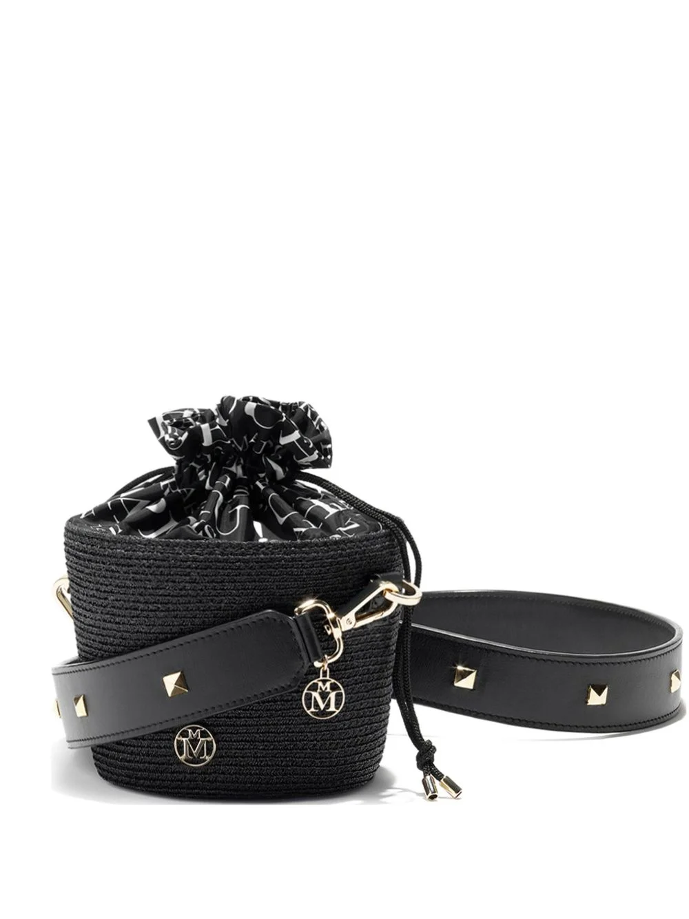 braided-stud bucket bag - 1