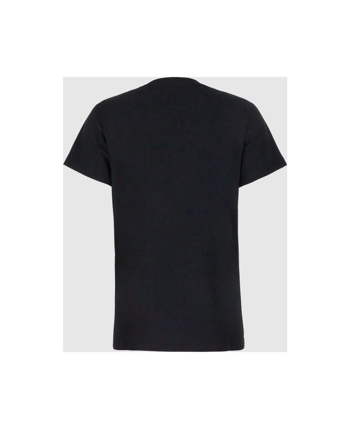 Black Cotton T-shirt - 2