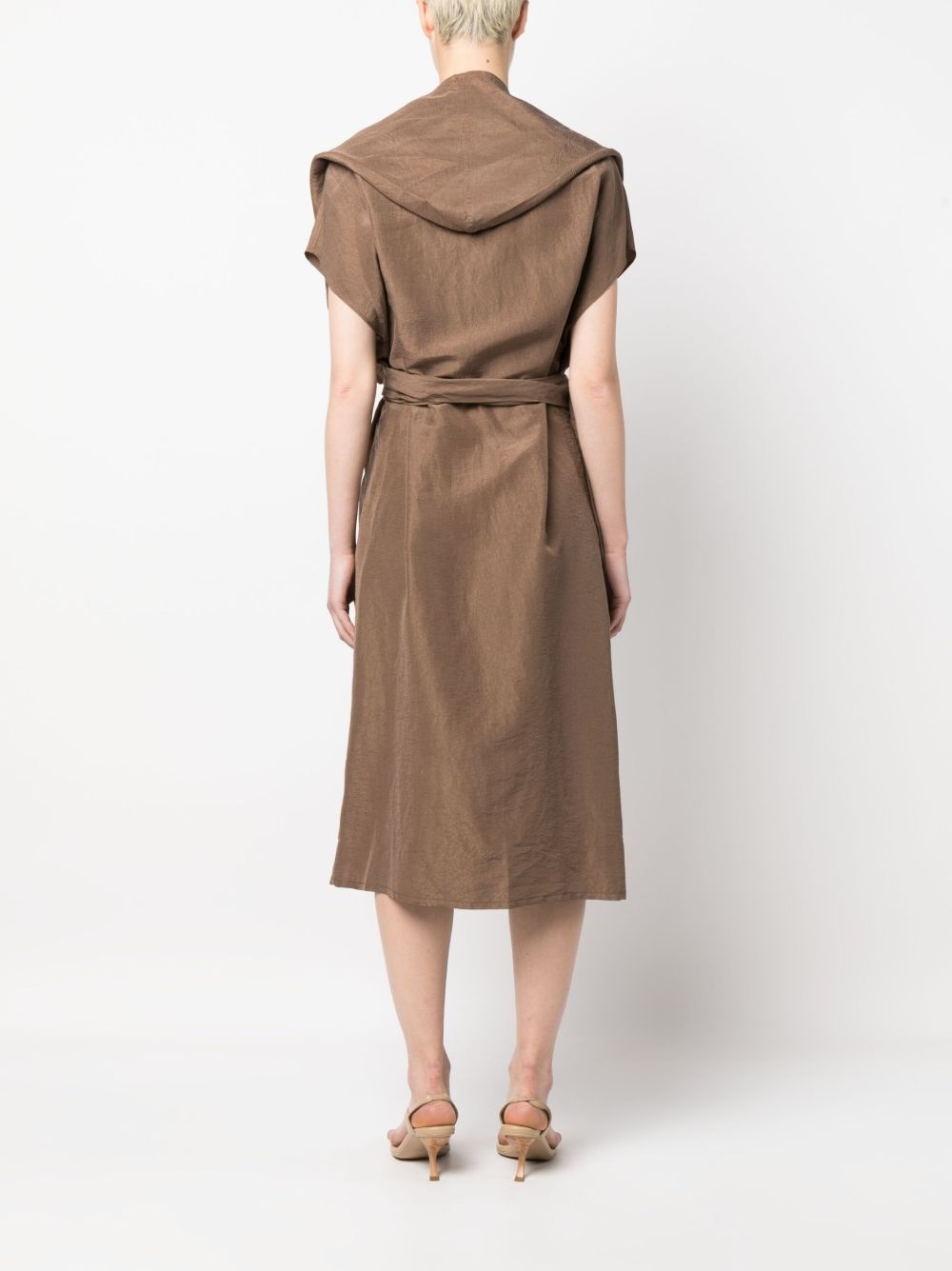 short-sleeve silk gilet - 4
