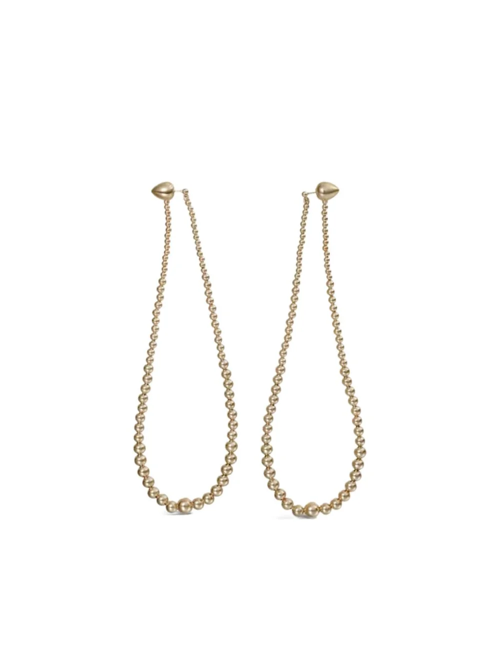 beaded teardrop earrings - 1